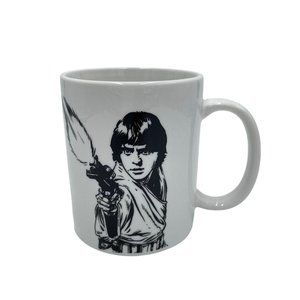 Luke Skywalker Star Wars Coffee Mug Cup 12 oz Black & White